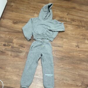 essentials kids hoodie and sweat pants